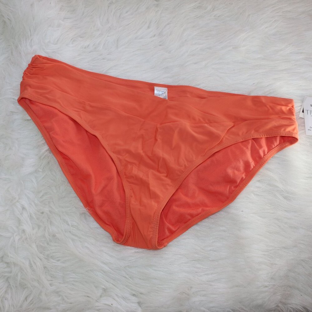 Time and Tru Plus Size Orange Bikini Bottom | 3X (24W-26W) | NWT 🍊☀️